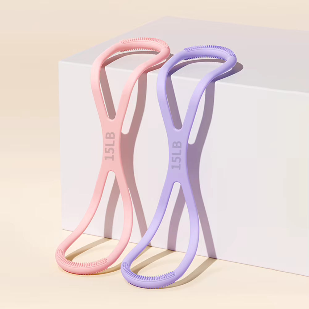 8-Vorm Weerstandsband – Elastische Fitness Expander voor Full Body Training Thuis & Onderweg