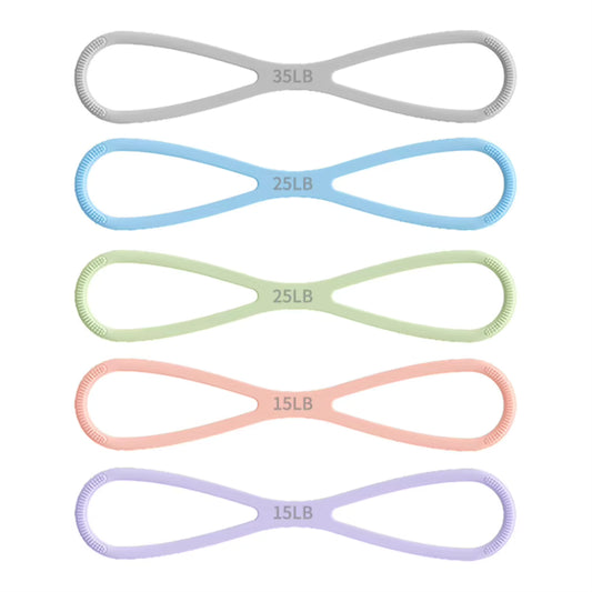 8-Vorm Weerstandsband – Elastische Fitness Expander voor Full Body Training Thuis & Onderweg
